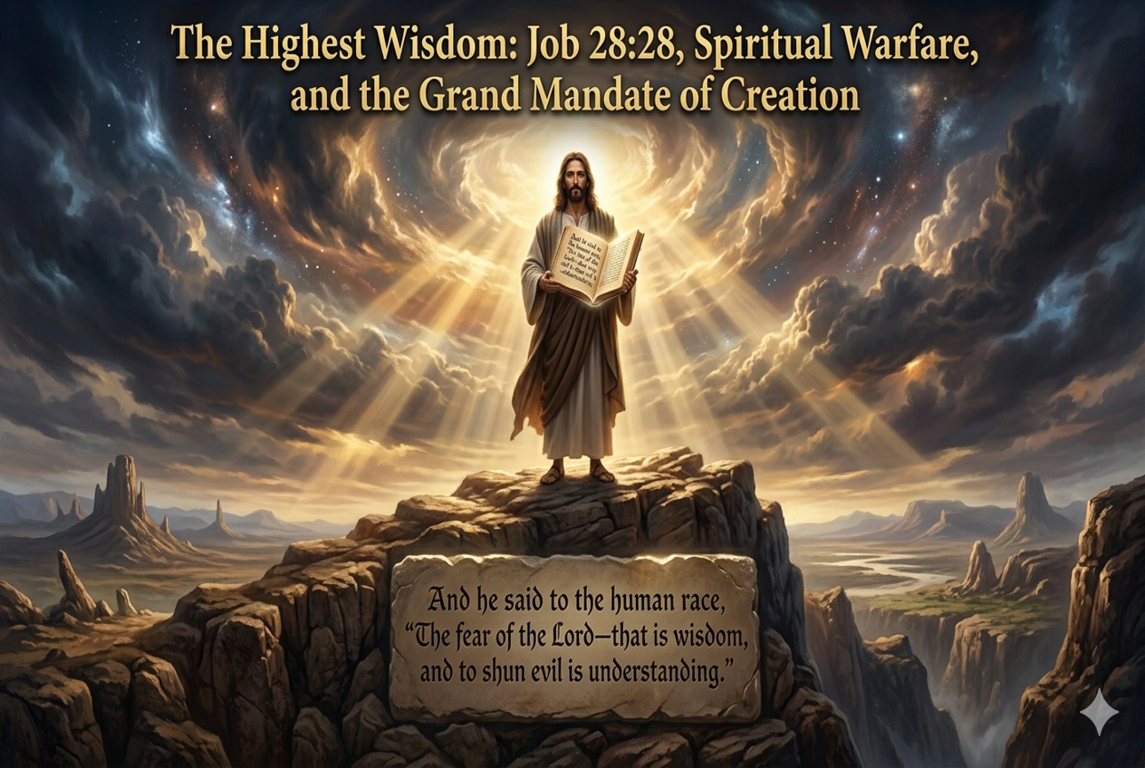 The Highest Wisdom: Job 28:28, Spiritual Warfare, and the Grand Mandate of Creation