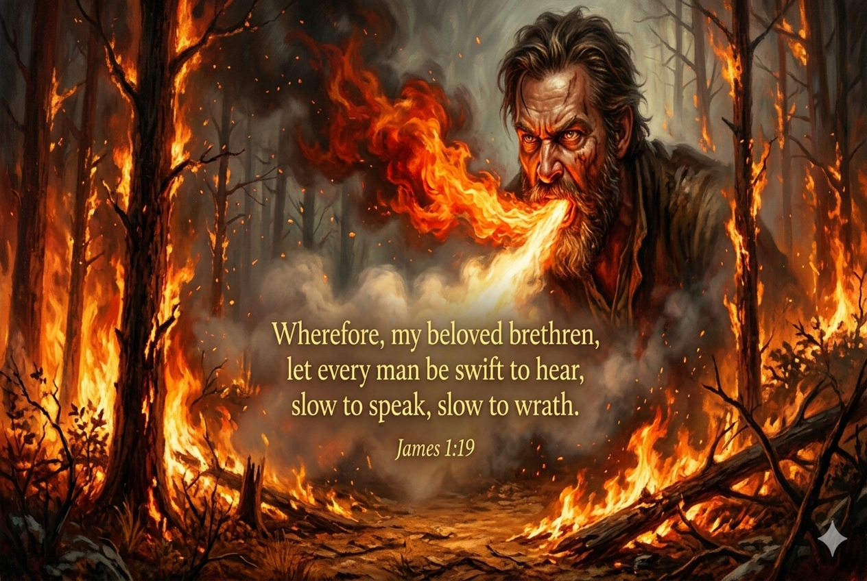 The Unruly Fire: Taming the Tongue for the Glory of God An Exposition of James 1:19