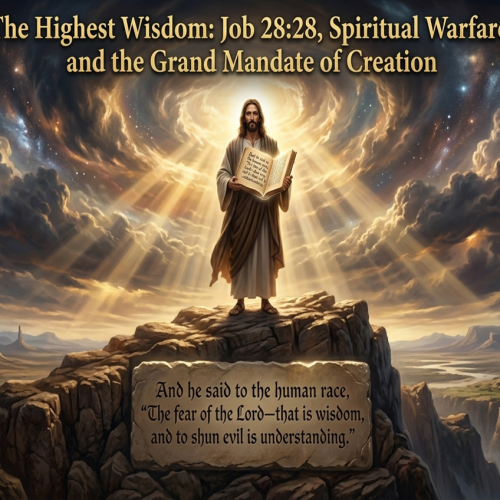 The Highest Wisdom: Job 28:28, Spiritual Warfare, and the Grand Mandate of Creation