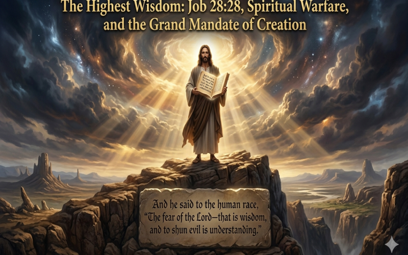 The Highest Wisdom: Job 28:28, Spiritual Warfare, and the Grand Mandate of Creation
